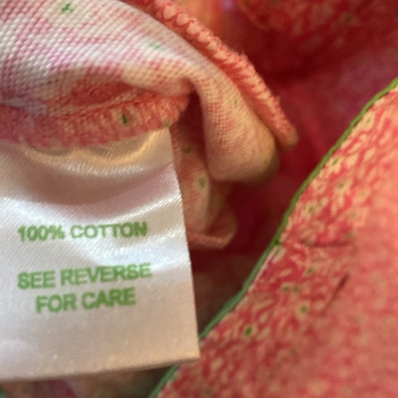 Lilly Pulitzer Pink Floral Capri - girls - size 8 - adjustable waist - like new - Picture 4 of 6